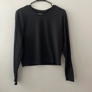 Black Abercrombie soft collection long sleeve